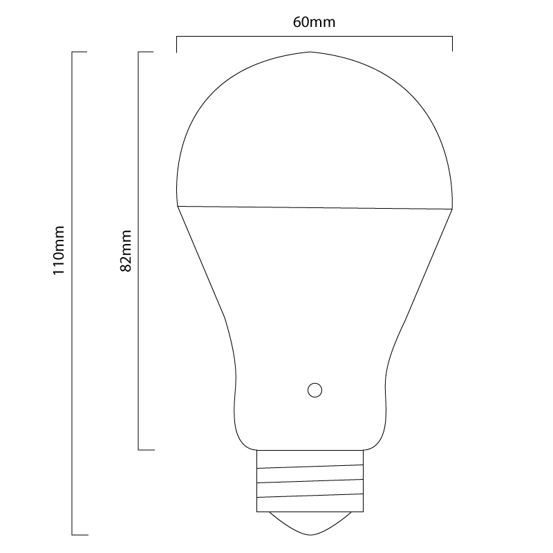 9w Led Gls Night Sensor Dusk To Dawn Light Bulb Warm Or Daylight