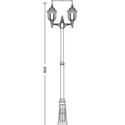 Twin Lamp Post Dimensions