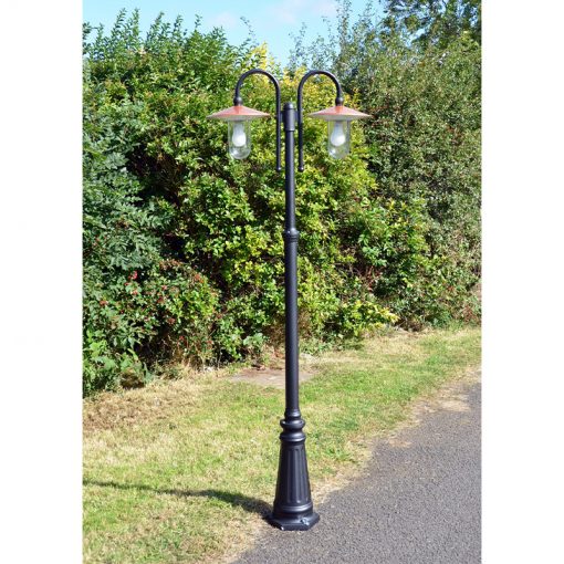 Copper Lantern Lamp Post