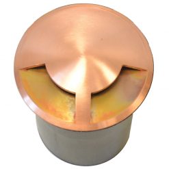DuoMarka - 240v 2 Way Recessed Ground / Step Light - Natural Copper