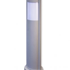 Ovus 650 S - Energy Saving Outdoor Post Light / Illuminated Bollard - Silver Grey
