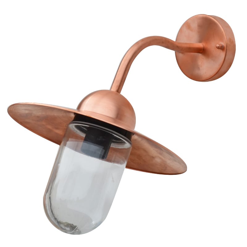 Copper Wall Lights Swanage Outdoor, Copper Outdoor Wall Lights