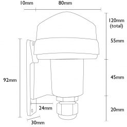 Line Drawing - Photocell Dimensions