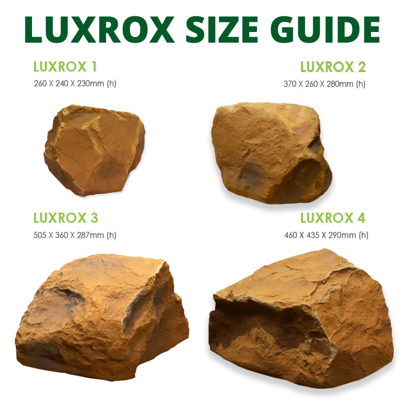 LuxRox Size Guide - Lumena Rock Lights