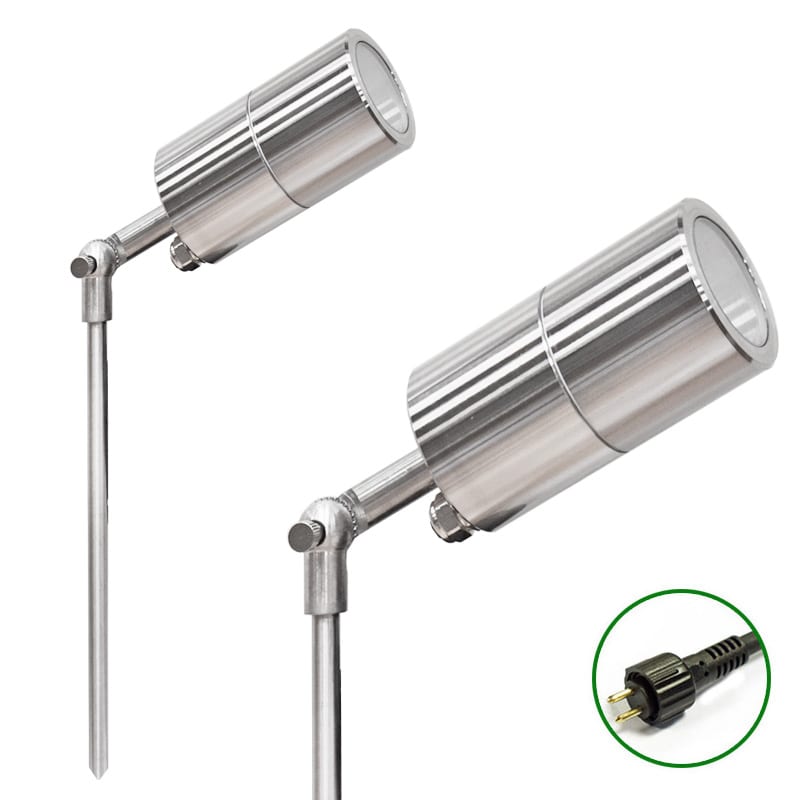 Ideal for Coastal Areas IP44 Rated ROKO Outdoor Garden Porch Security GU10 LED Marine Grade Stainless Steel Wall Light