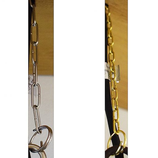 30cm / 50cm Hanging Chain & 2 x Split Rings for Lumena Hanging Lights - Stainless Steel or Brass