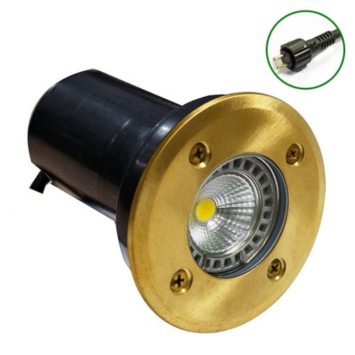 Decimax Polished Brass 100 12v Plug & play recessed light