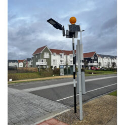 Solar lights for pedestrian crossings