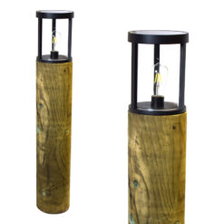 Radiata Edisol - wooden solar post light