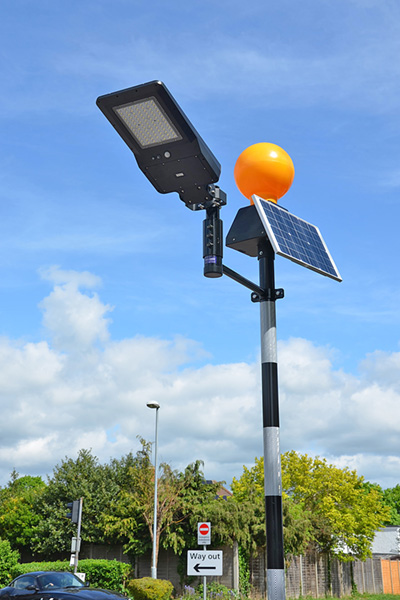Pole mounted solar street lights UK