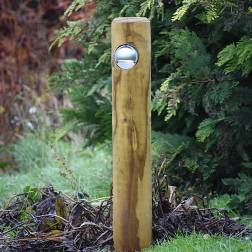Timber Path Light Wooden Path Light - Radiata - Heavy Duty Timber Post Lights - 240v - LED