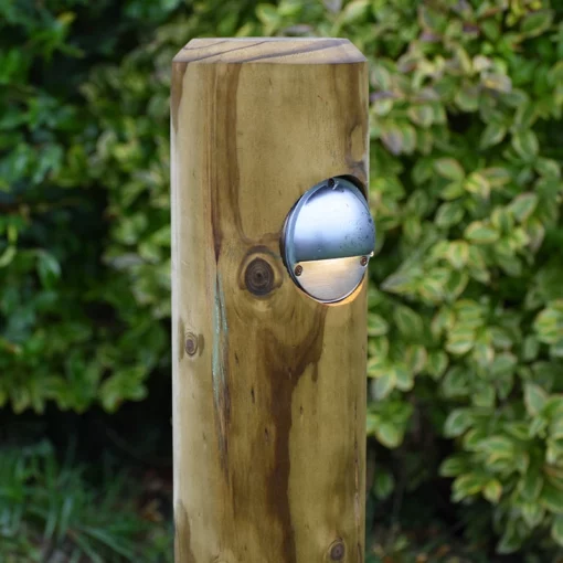 Timber Path Light Wooden Path Light - Radiata - Heavy Duty Timber Post Lights - 240v - LED